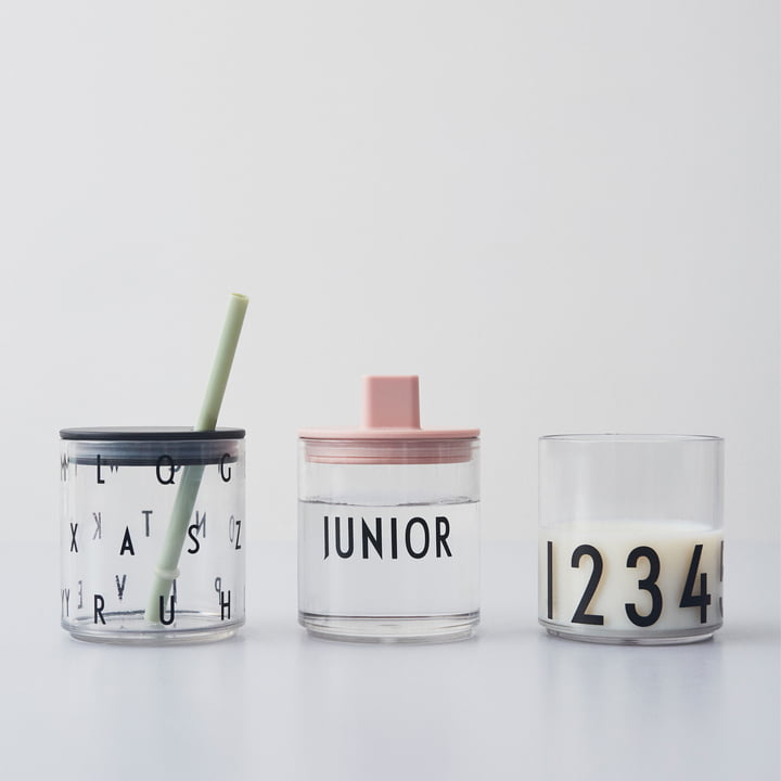 AJ Kids Persoonlijk drinkglas met accessoires van Design Letters