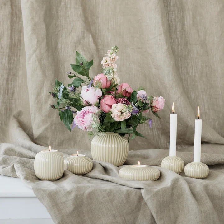 Hammershøi Theelichthouder en vaas van Kähler Design