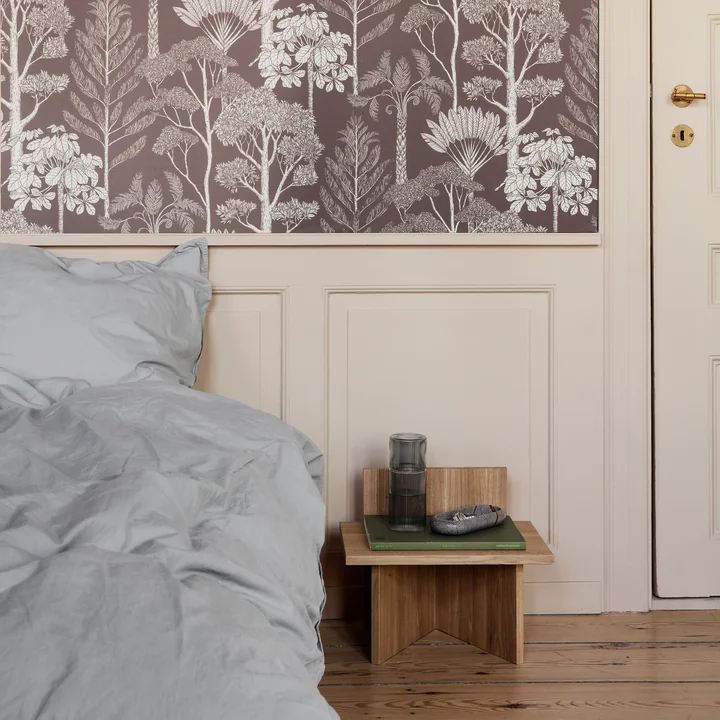 Schuine kruk / plank van ferm Wonen in eik mat gelakt en mat gelakt