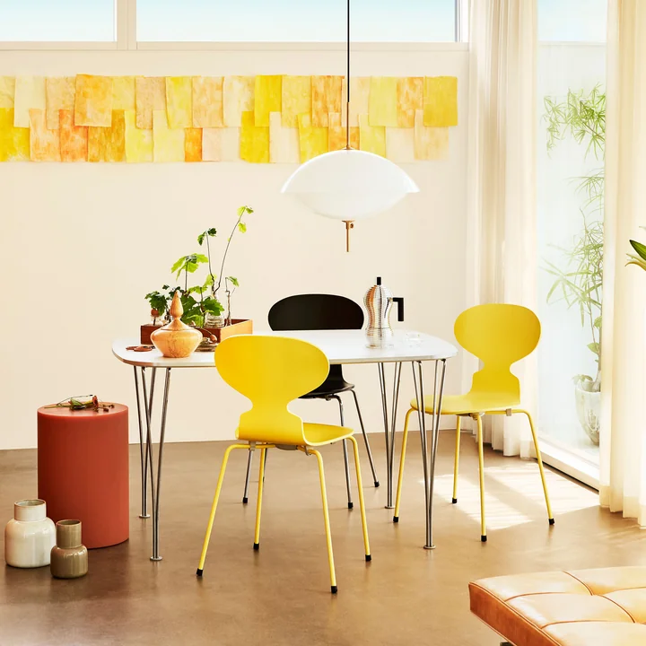 FH125 tafel en stoel ant van Fritz Hansen