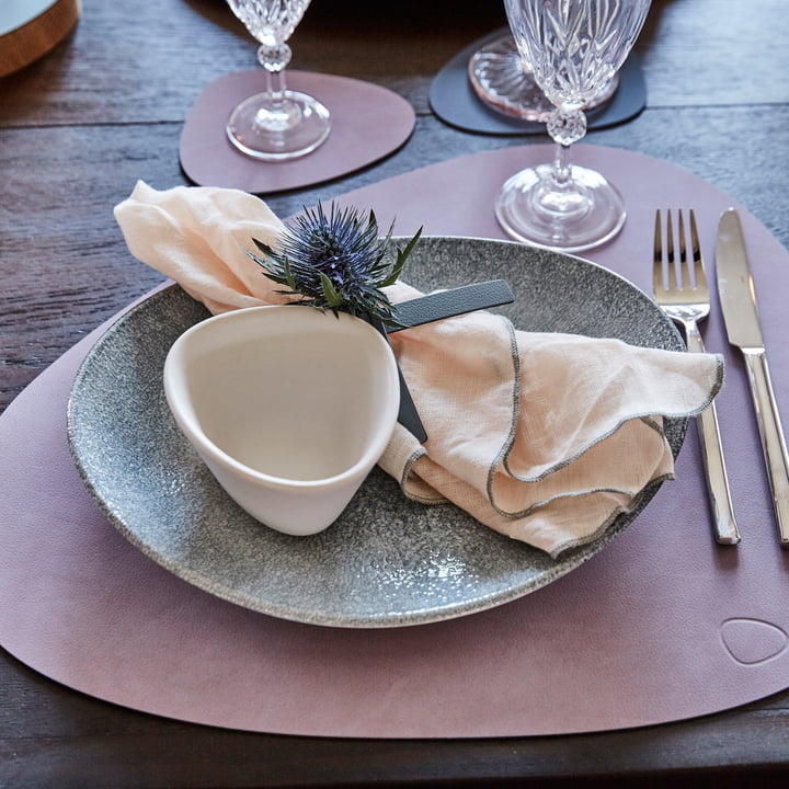 Placemat Curve L van LindDNA in Nupo paars