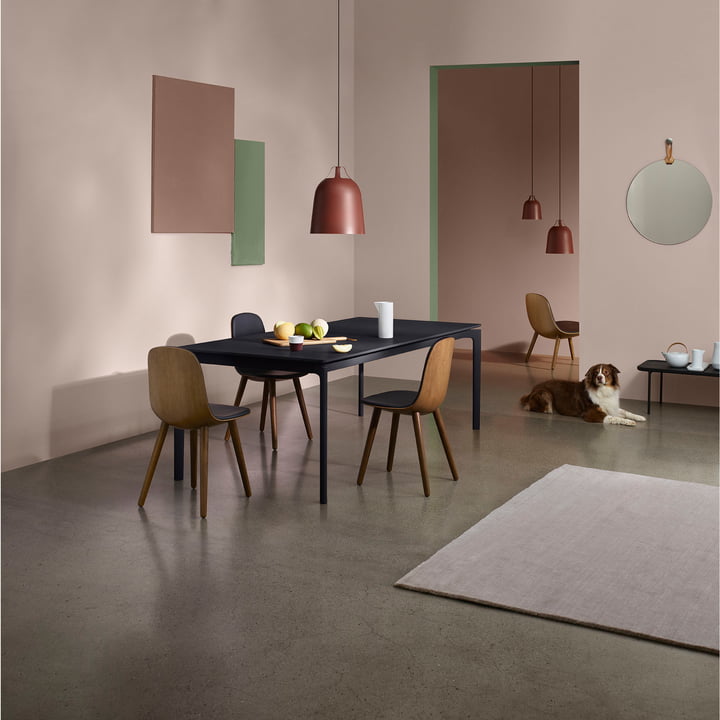 Clover hanglamp, Rope wandspiegel en Eva Solo Abalone Dining Chair van Eva Solo