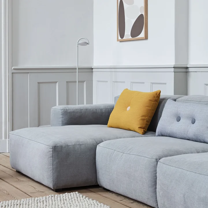 Marselis LED-vloerlamp, Mags Zachte sofa en kussen Dot van HAY