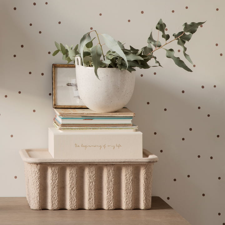 Speckle Plantenpot, gebroken wit van ferm Living