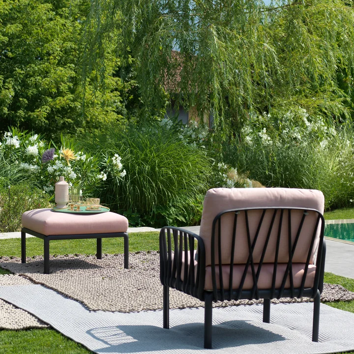 Komodo fauteuil en poef van Nardi