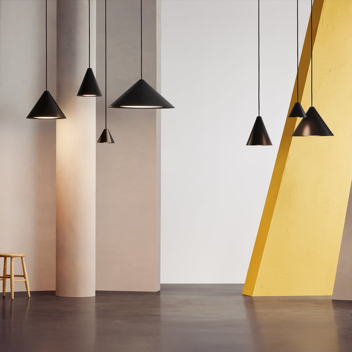 Keglen LED hanglamp van Louis Poulsen in het zwart