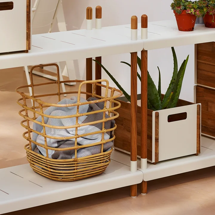 Sweep Mandje vierkant 42 x 42 cm, naturel van Cane-line in het schap