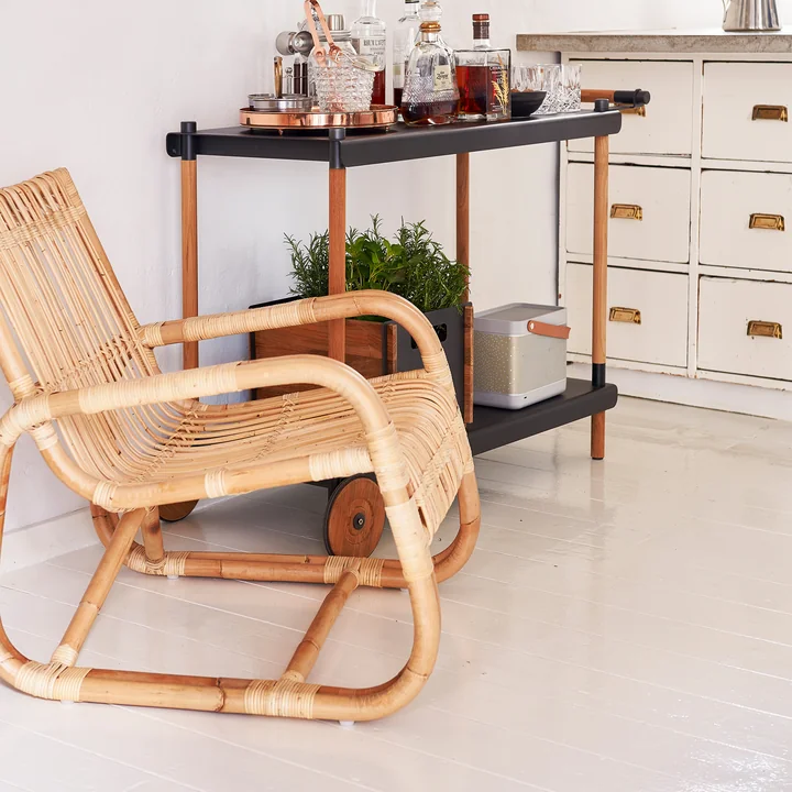 Curve Loungestoel binnen, natuur van Cane-line