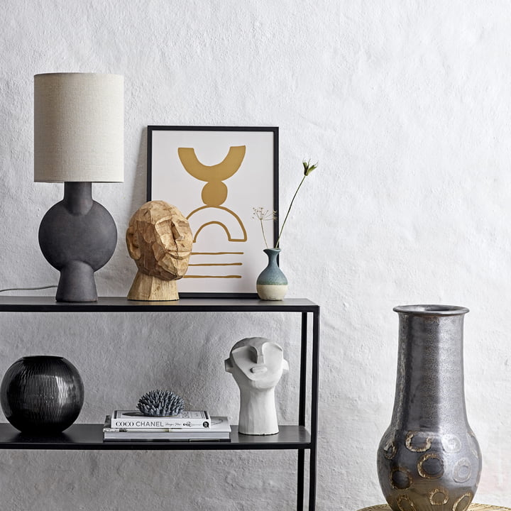 Terracotta tafellamp van Bloomingville