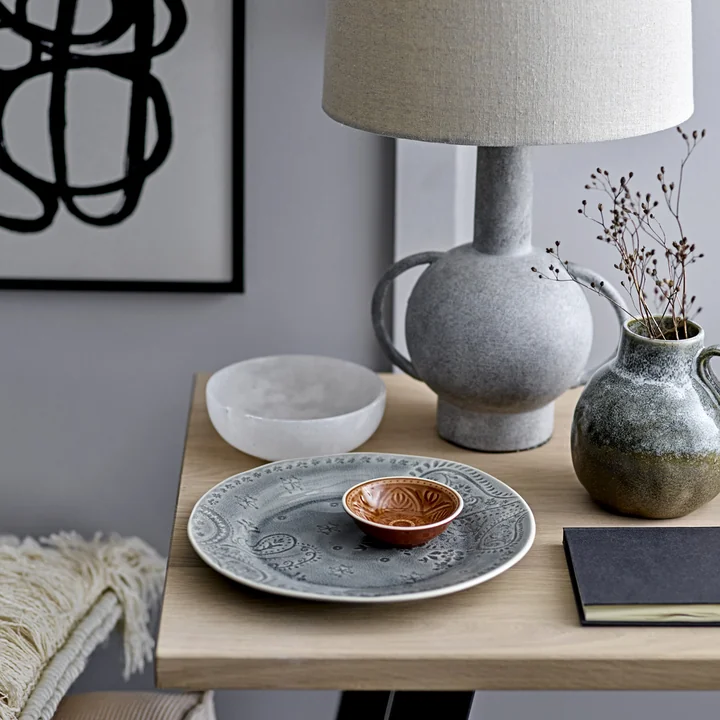 Terracotta tafellamp van Bloomingville