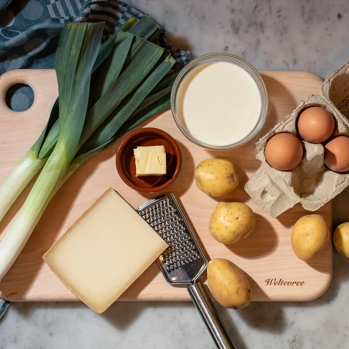 Snijplank van 40 x 33 cm van Weltevree elzenhout