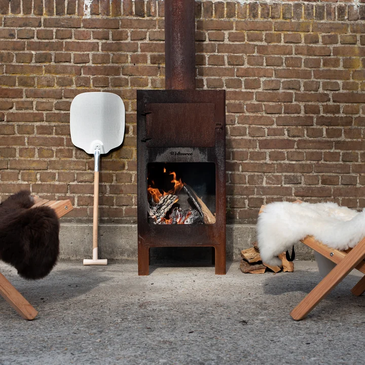 Pizza schop van Weltevree aluminium / dennenhout