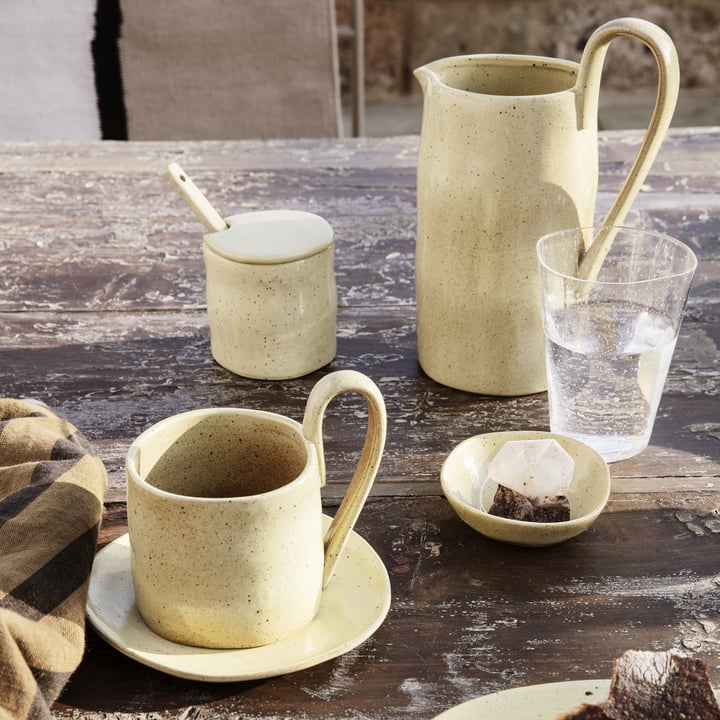 Flow Servies en Brus Glas van ferm Living