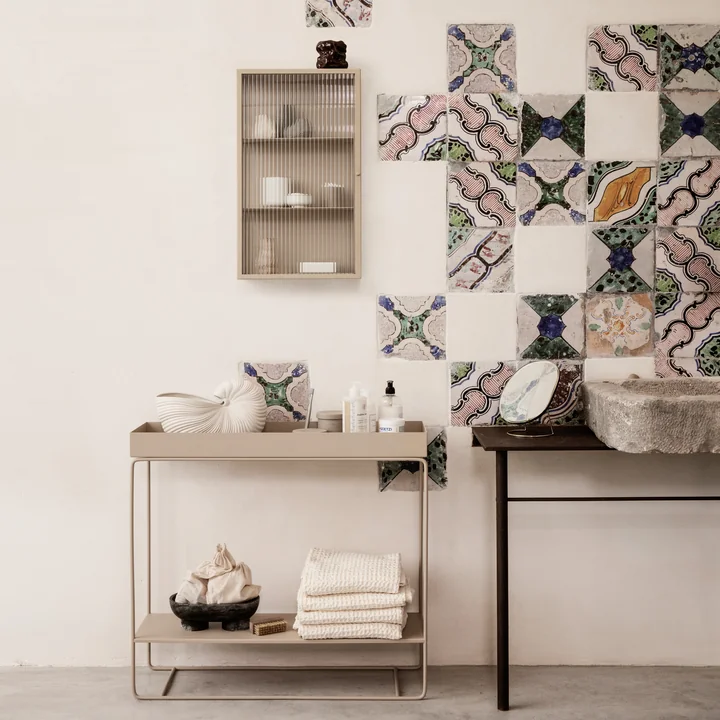 Stop geurkaars en Haze wandkast van Ferm Living