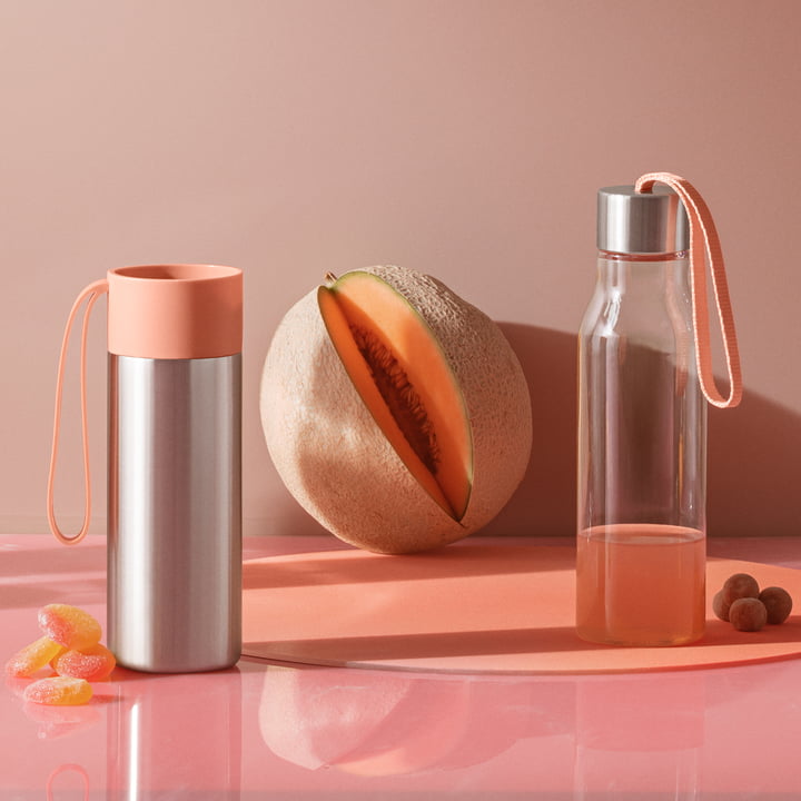 To Go thermo beker en drinkfles van Eva Solo in cantaloupe