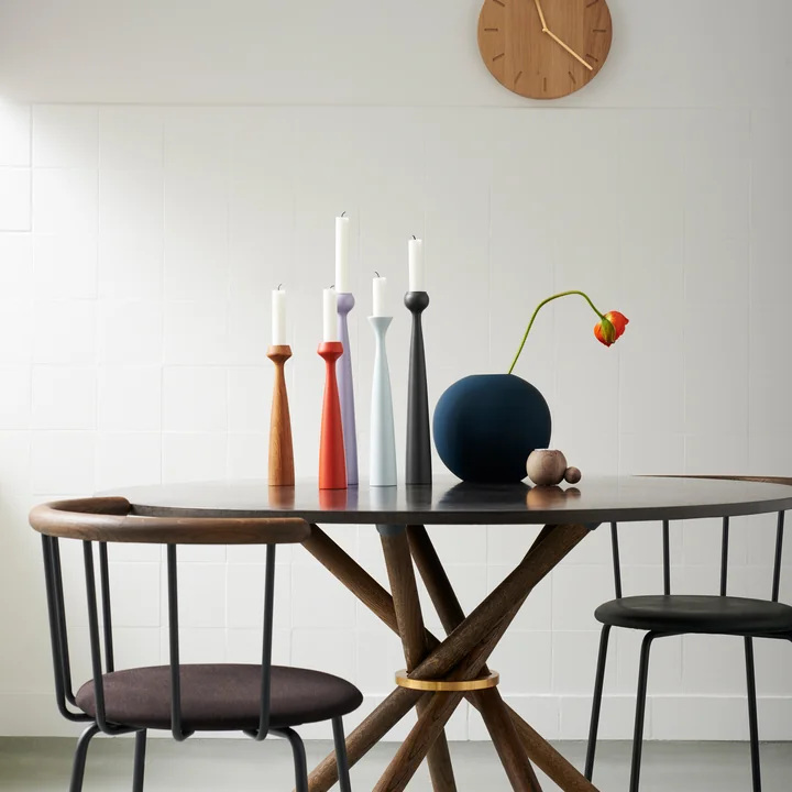 Blossom applicata Kandelaar van op de eettafel