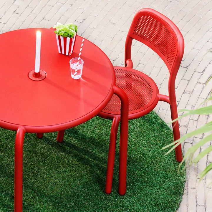 Toní Stoel, Toní bistrotafel en Toní kandelaar van Fatboy