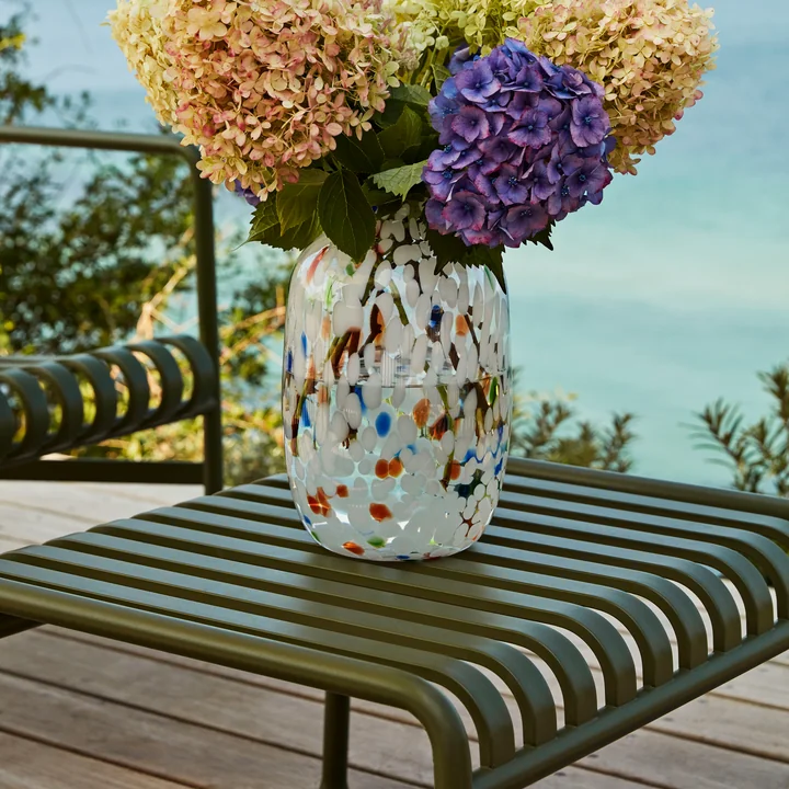 Palissade Ottoman en Splash vaas van HAY