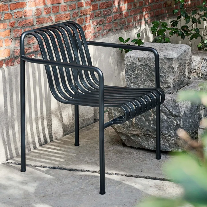 Palissade Dining Armchair HAY uit antraciet