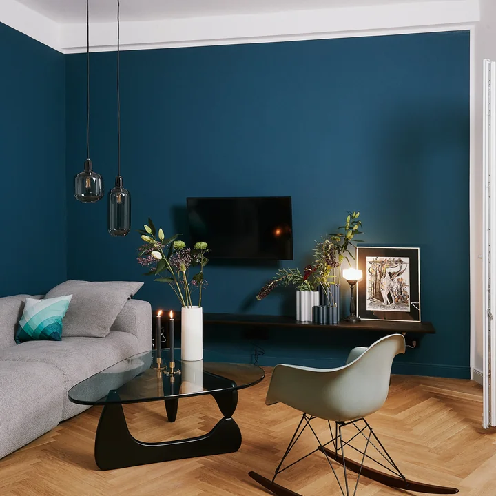 Vitra - Visgraatkussen, blauw