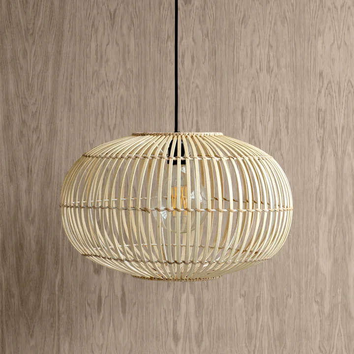 Zep Bamboe lampenkap, Ø 38 x H 26 cm, naturel van Broste Copenhagen