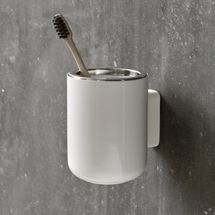 Badborstelhouder van Audo in wit