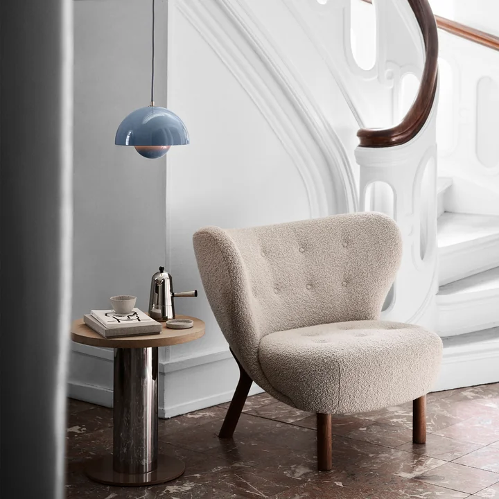 FlowerPot VP1 Hanglamp van & Tradition in lichtblauw
