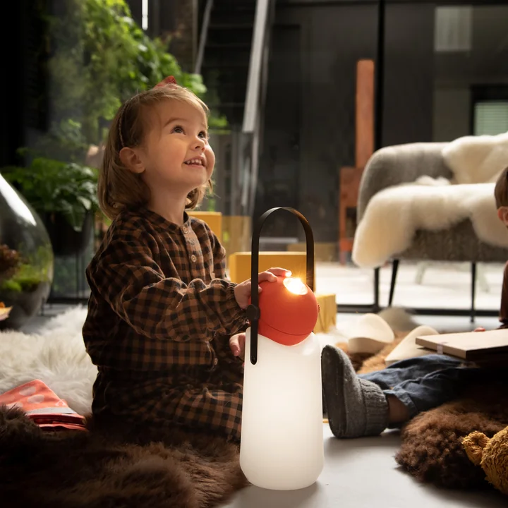 Guidelight Oplaadbare LED buitenlamp van Weltevree in rood