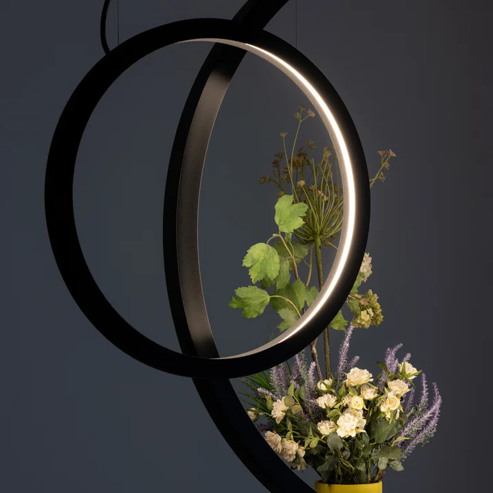 O Outdoor LED hanglamp, zwart van Artemide