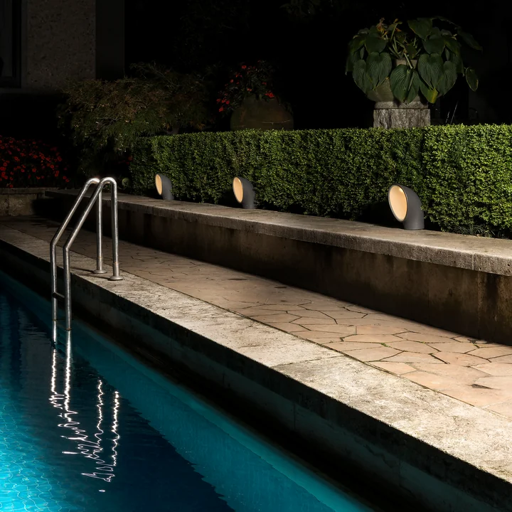 Grijze LED buitenlamp Piroscafo van Artemide