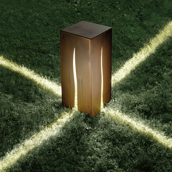 Granito buitenlamp H 60 cm, roest van Artemide