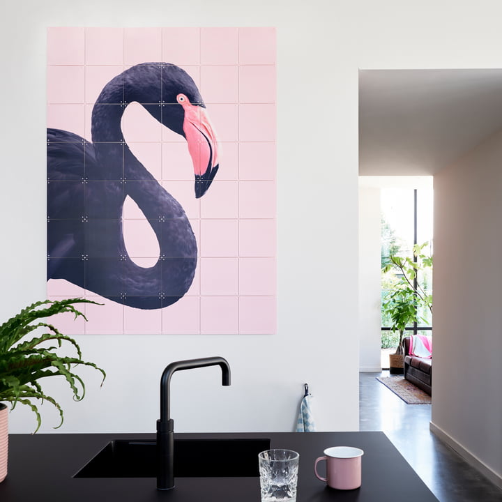 IXXI Black Flamingo Mural Connox