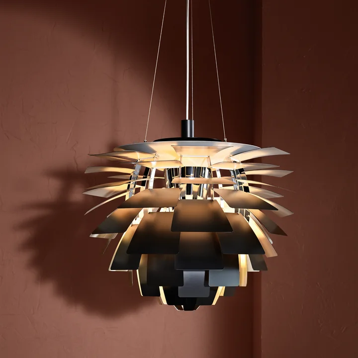 De PH Artichoke van Louis Poulsen werpt een mystiek licht