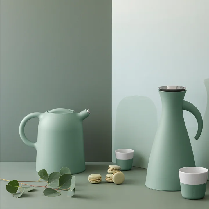 De Thimble vacuümkan van Eva Solo in combinatie met de koffie vacuümkan en de espressomok