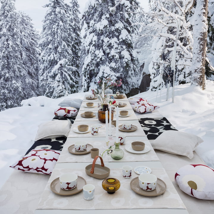 Marimekko De wintercollectie 2020 van in een wit winterwonderland