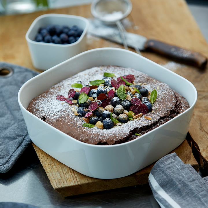 De Modula ovenschotels, wit uit Rosti met gebakken desserts