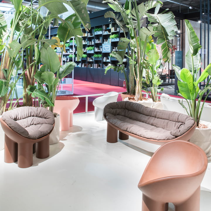 Driade - Roly Poly, Bank en fauteuil in de stedelijke jungle