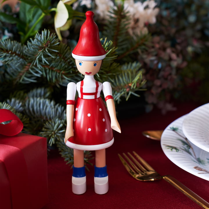 Kerstmis meisje Lise van Kay Bojesen op de kersttafel