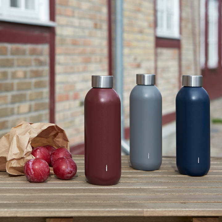 Keep Cool Stelton De drinkflessen in hun verschillende kleuren