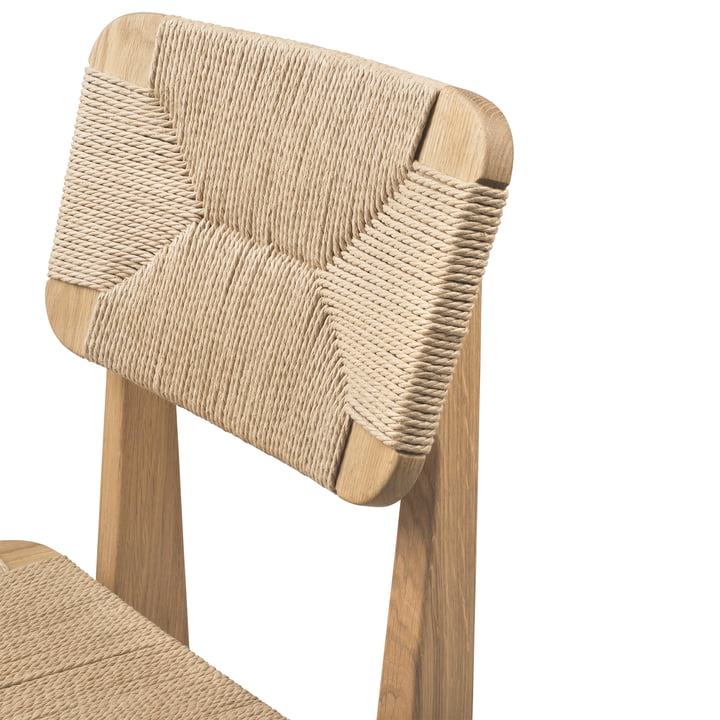 De C-Chair Dining Chair Paper Cord Voorzitter door Gubi