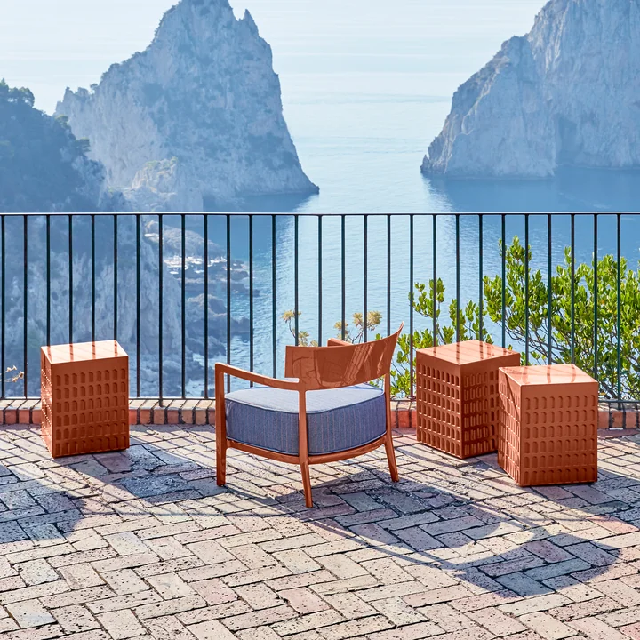 EUR Kruk van Kartell in aarde rood