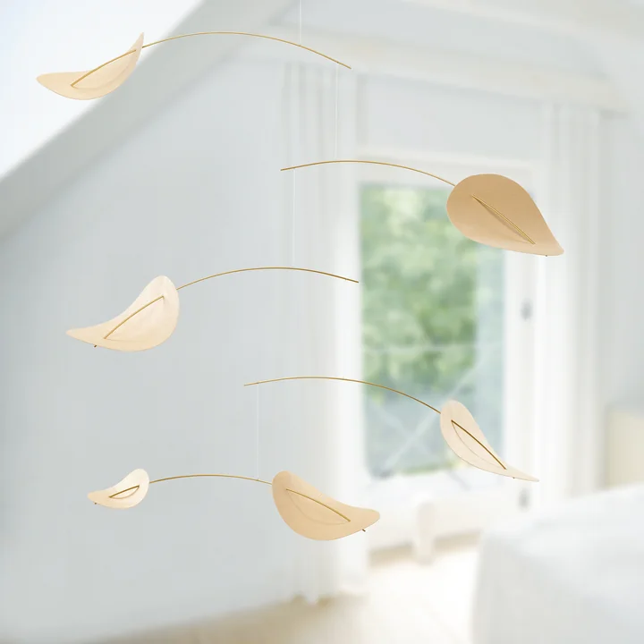 Mooie, luchtige houten mobiel