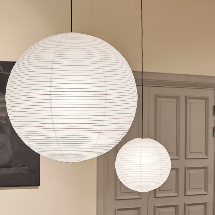 De Rice Paper lampenkap van HAY met een delicate gegroefde structuur