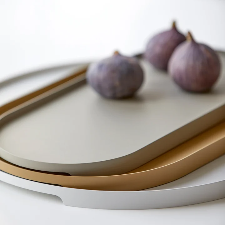 De Singles metalen trays gestapeld van Zone Denmark