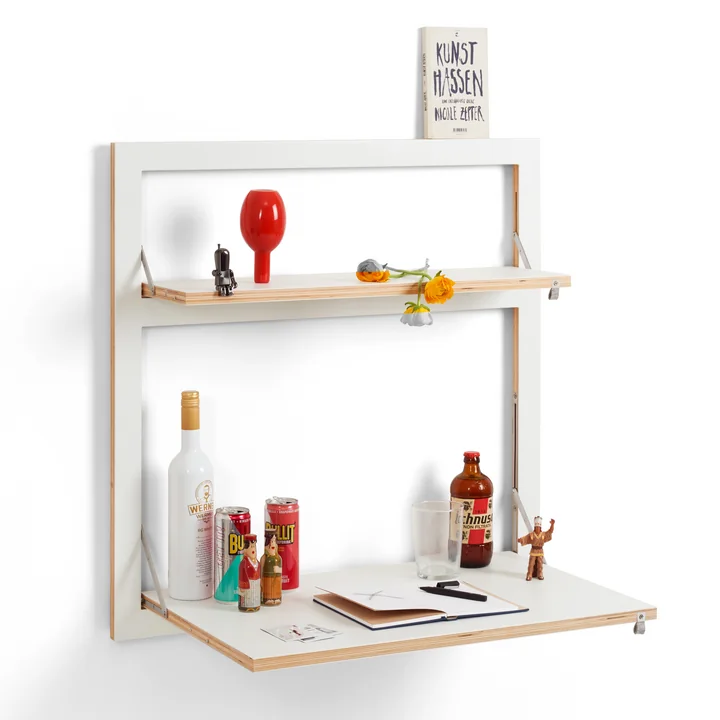 Fläpps Ambivalenz Secretaresse 80 x 80 cm van in wit