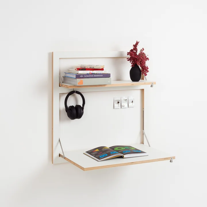 Fläpps Ambivalenz Secretaresse 80 x 80 cm van in wit