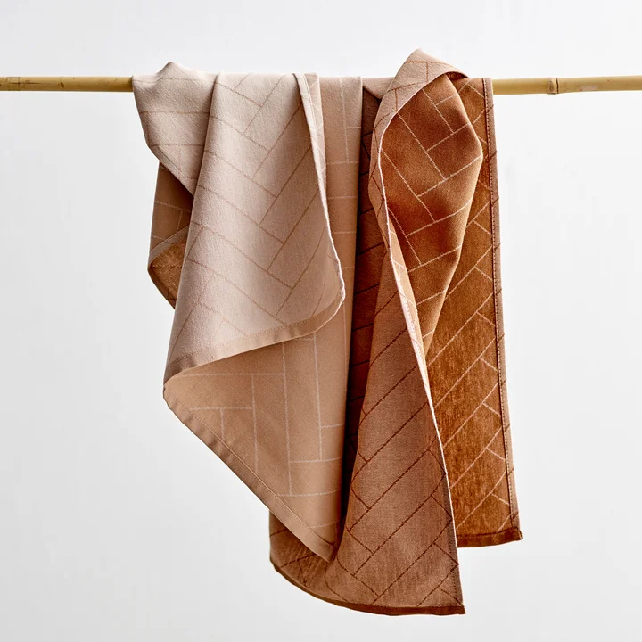 De Tiles theedoek van Södahl in damastweeftechniek