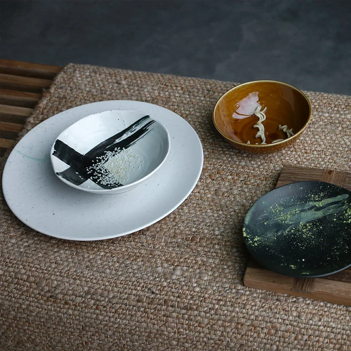 De verschillende Kyoto Japanse stijl borden van HKliving