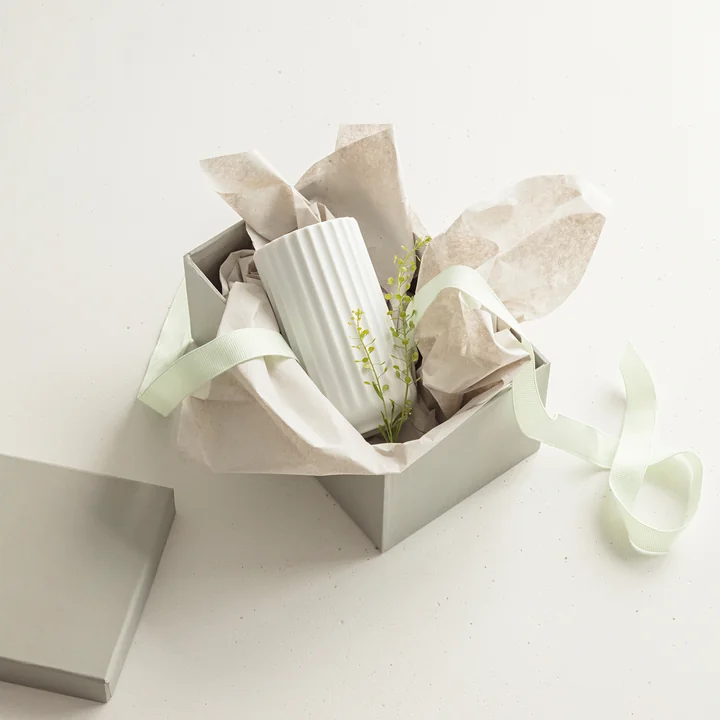 Lyngbyvase (wit) van Lyngby Porcelæn