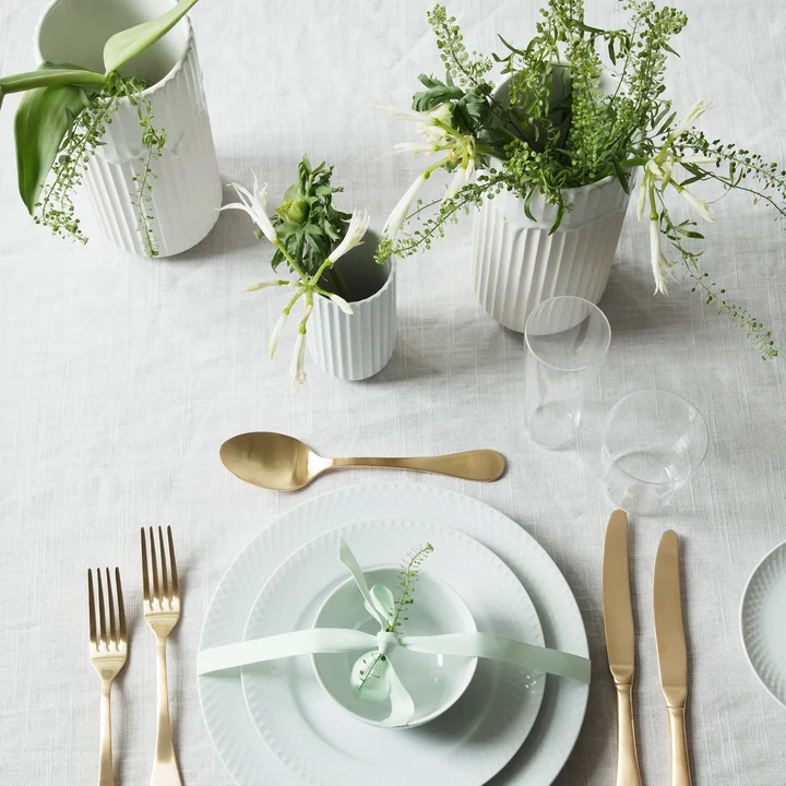 Lyngbyvase (wit) van Lyngby Porcelæn